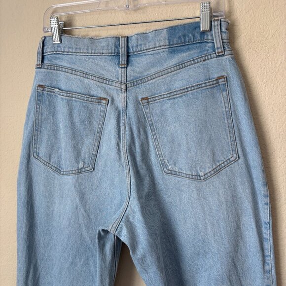 Abercrombie & Fitch The 90s Straight Leg Ultra High Rise Split Hem Jeans 10 Long - Picture 9 of 11